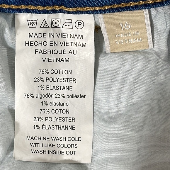 MICHAEL MICHAEL KORS Cali Blue WA Basics Denim Jeans Size 16 $110 New with tags - Picture 9 of 10